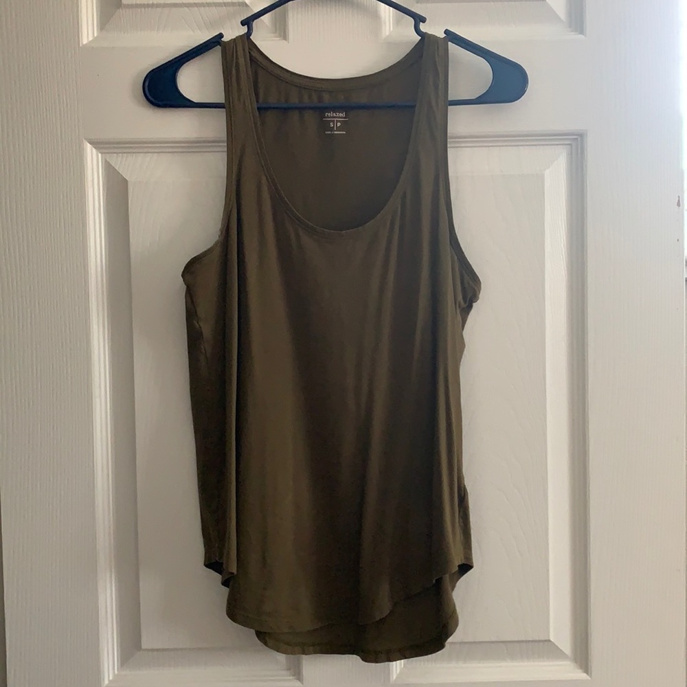 Green tank top